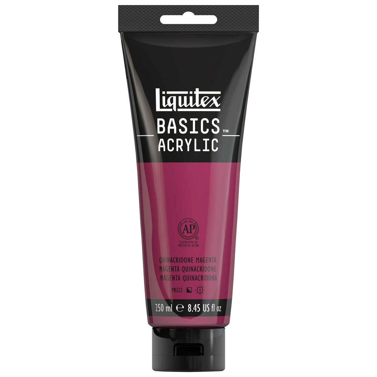 Liquitex Basics Acrylic Color, 250Ml Tube, Quinacridone Magenta
